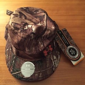 Ladies Under Armour All Season Gear Brown Camo Hat
